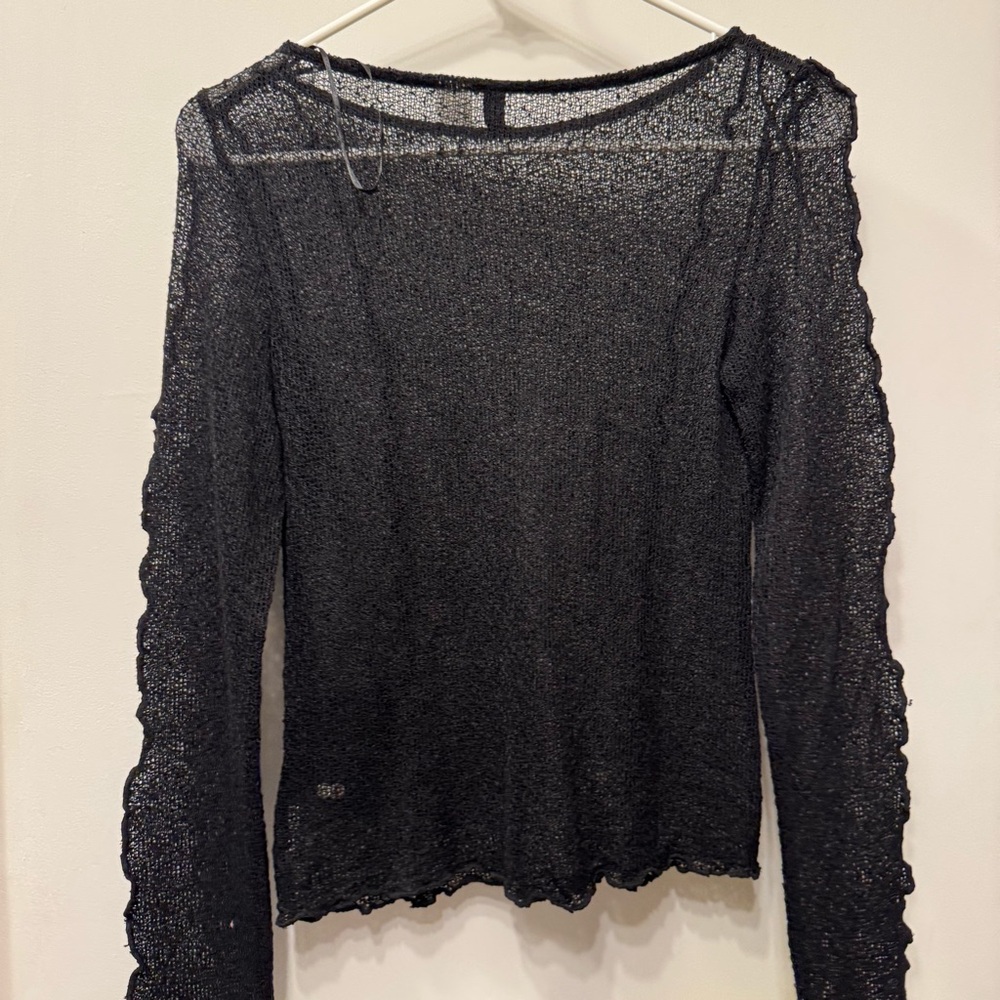 Elegant Black Lace Women's Top - Picture 2 of 5